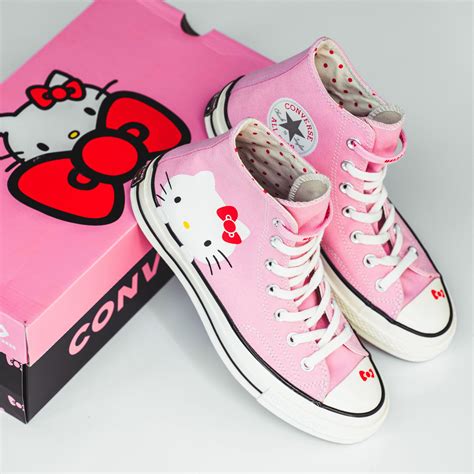 hello kitty x converse shoes.